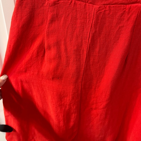 Honey Belle Red Short Sleeve Wrap Mini Dress Size Medium - Picture 9 of 9